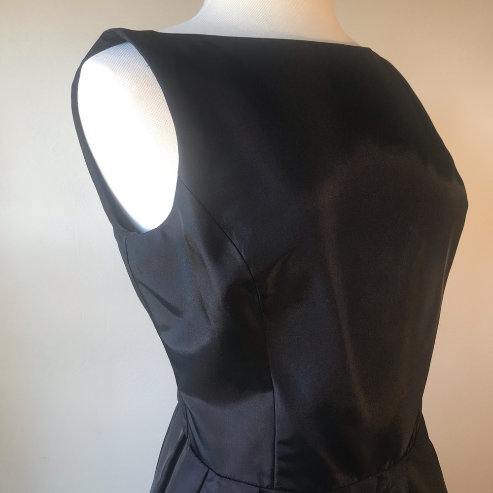 Vintage Gunne Sax Jessica McClintock Backless 80s Dress Goth Black NWT, Rosettes - Picture 9 of 16